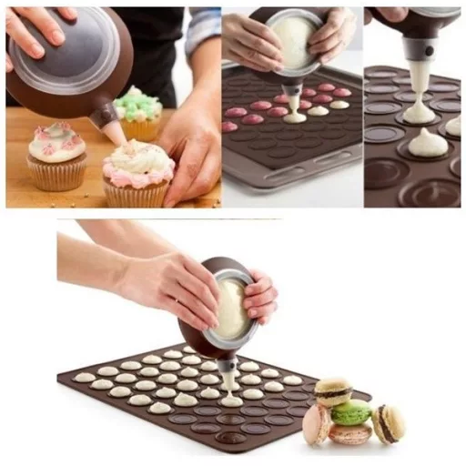 Tortadíszítő, sütemény kinyomó, krémnyomó, macaron készítő