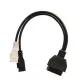2X2 átalakító OBD2 OBD1 Vag COM Adapter Audi VW Skoda