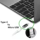 Micro USB - USB C átalakító, konverter