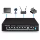   Esperanza 8 portos PoE Ethernet kapcsoló + 2 Uplink port, 10/100 sebességgel, Spotter funkcióval - ENS106