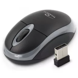   Titanum vezeték nélküli 2.4GHz optikai egér 3D USB csatlakozással - fekete