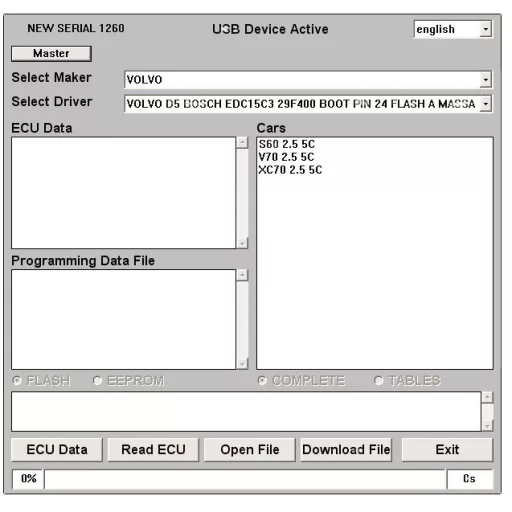 Galletto 1260 ECU Flasher EOBD 2 OBDII OBD chiptuning kábel