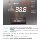   OBD HUD Head Up Display szélvédőre vetítő fedélzeti computer