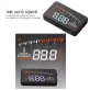   OBD HUD Head Up Display szélvédőre vetítő fedélzeti computer