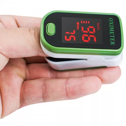 Véroxigénszint mérő, pulzoximéter - LCD kijelzős kisméretű eszköz ,hogy bárhova magaddal vihesd.