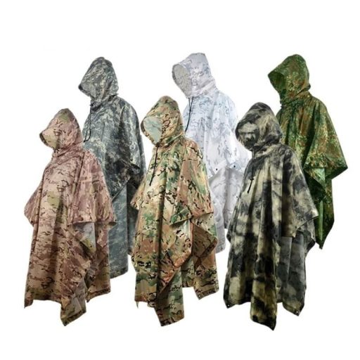 Terepszínű esőkabát, vízálló vadászponcsó (több színvilágban)