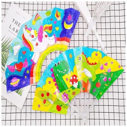 Kiszínezhető legyező