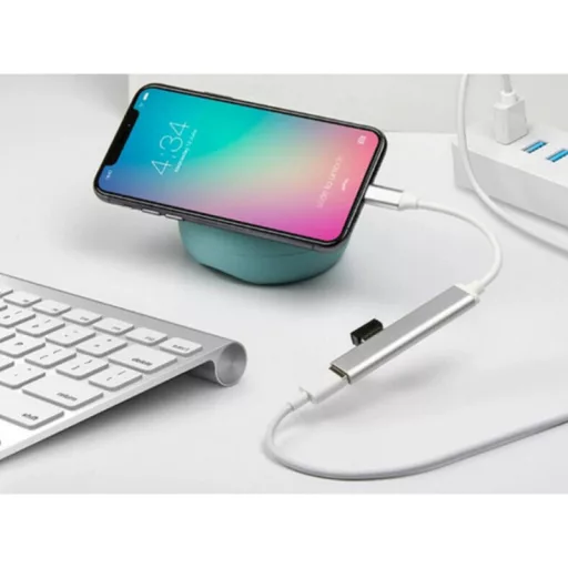 Type C 3.0, HUB 4 portos USB-elosztó fehér