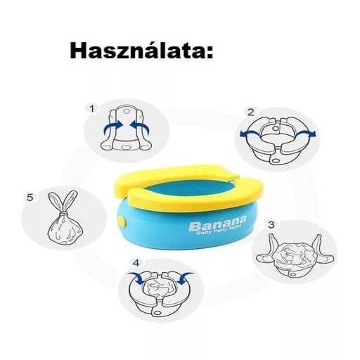 Hordozható mókás utazó bili