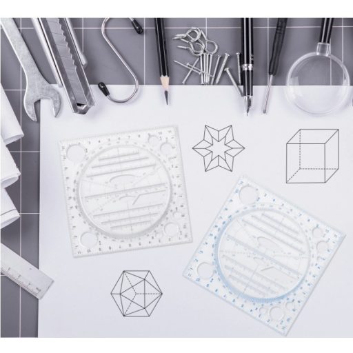 Tervező vonalzó, Művész vonalzó, Multifunkcionális forgatható rajzvonalzó