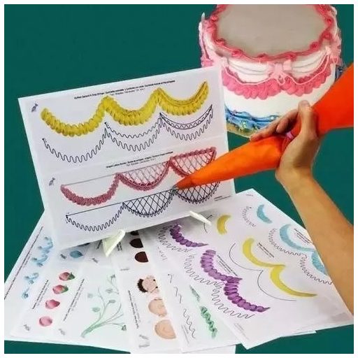 Tortadíszítő gyakorlólapok (12 db)