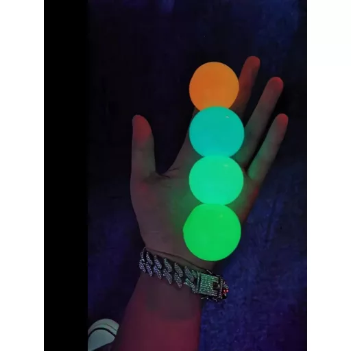 4db Fluoreszkáló ragadós fallabda