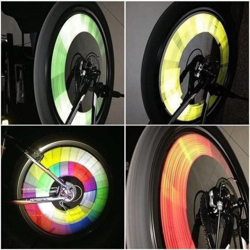 Kerékpár küllő dísz, Fényvisszaverő rúd biciklire (12 db)