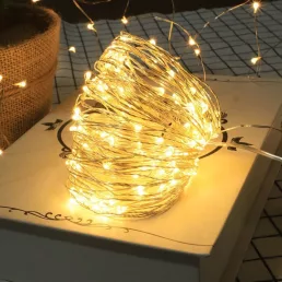 LED fényfüzér, fénydekoráció, USB-s
