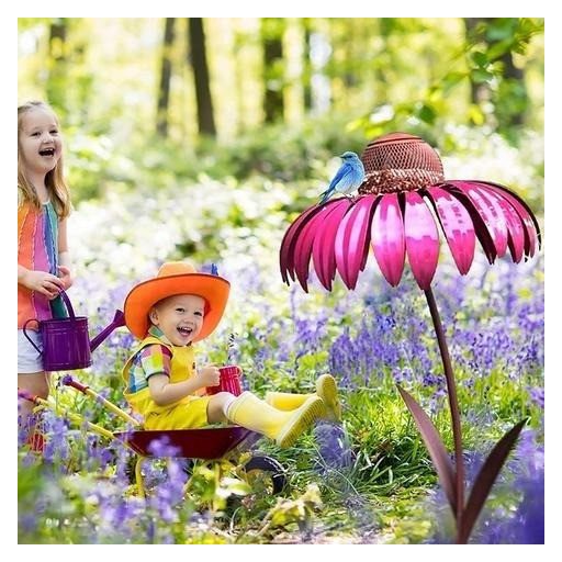 Virág madáretető, kerti dekoráció