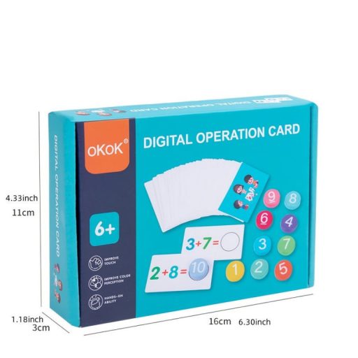 Montessori fa matematikai művelet oktató játék