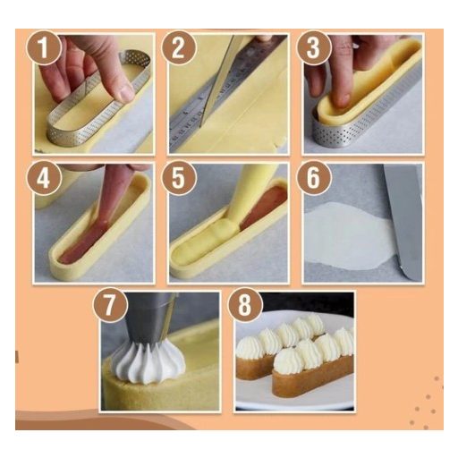 Ovális süteményformázó gyűrű