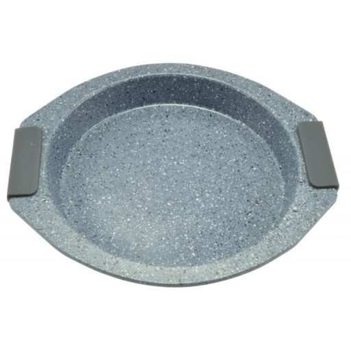 Tepsi kerek tapadásmentes bevonattal, szilikon füllel