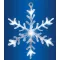 LED-es akril hókristály ablakdísz