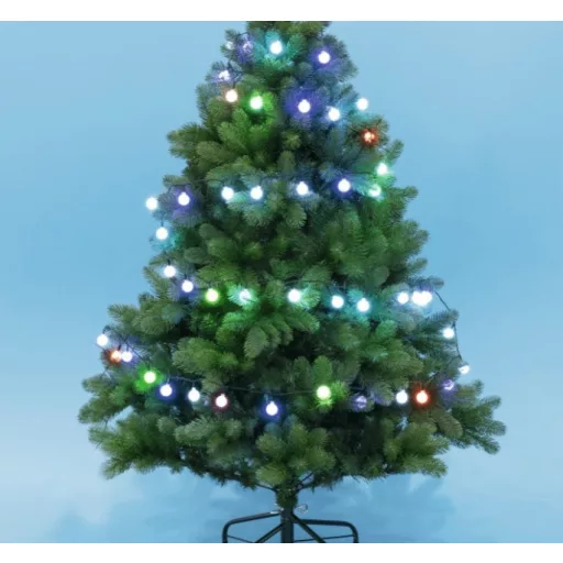 50 LED-es gömb fényfüzér