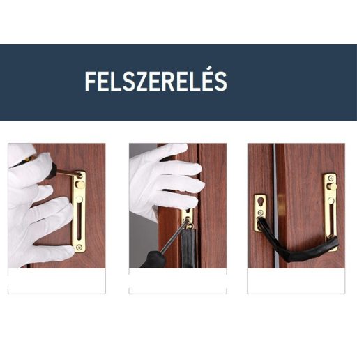 Rozsdamentes acél lopásgátló ajtólánc