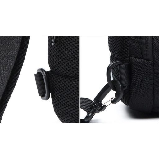 OZUKO biztonsági záras hátizsák (18×10×35 cm)