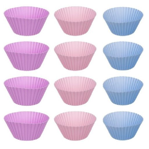 Muffin sütőtálca, sütőlap + 12 db szilikon forma