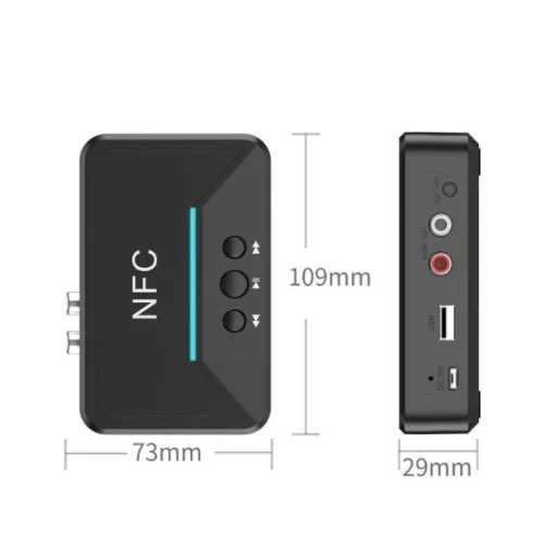 Bluetooth 5.0 audio vevő adapter