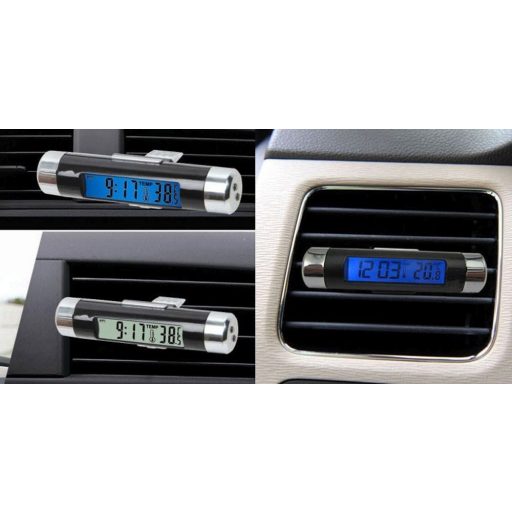 Autós hőmérséklet, dátum és idő kijelző