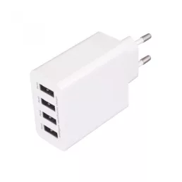 USB hálózati töltő, 4x3.1A, SUM 5A