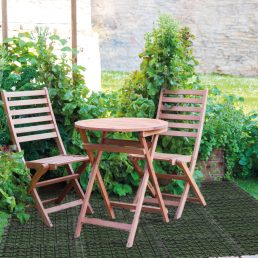   Garden of Eden Kerti járólap - műanyag rács - fekete - 29 x 29 x 1,5 cm - 4 db / csomag