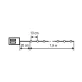   Home ML26WW micro LED fényfüzér, beltéri kivitel, 20 db melegfehér micro LED, 1,9 m füzérhossz, elemes