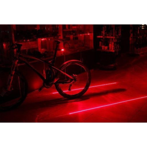 Kerékpár lámpa, bicikli lámpa, lézeres hátsó lámpa