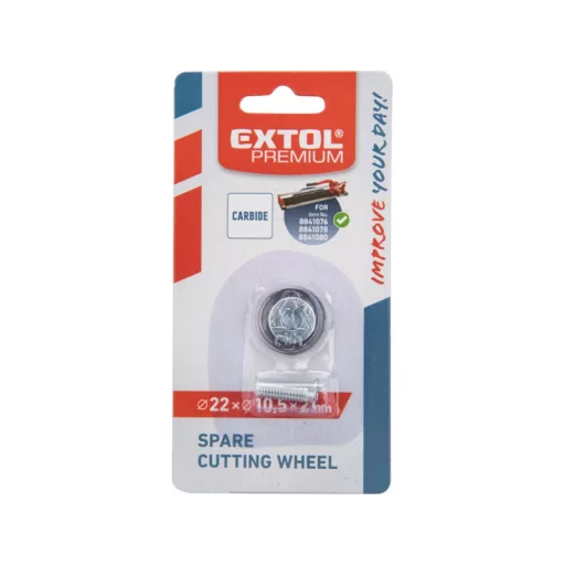 EXTOL PREMIUM vágókerék a 8841076, 8841078 csempevágókhoz, titánium-volfrám-karbid, 22×10,5×2 mm