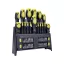 EXTOL CRAFT csavarhúzó klt. 49 db, CrV, mágneses, 4db lapos + 4 db PH + 8 db órás csavarhúzó + BIT-ek, műa. tartóállvány, bliszt
