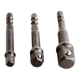   EXTOL CRAFT dugókulcs adapter készlet 3db-os; 1/4 - 3/8 - 1/2, befogás: 1/4 hatszög