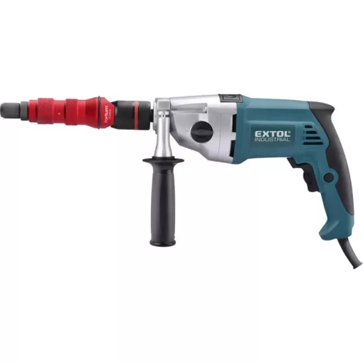 FORTUM adapter klt. fúrógéphez, POP-NUT szegecsanyákhoz, 6 db, M3-M4-M5-M6-M8; 1/4' hatszög befogás, FORTUM