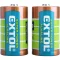 EXTOL ENERGY elem klt. 2 db, alkáli, 1,5V, méret: D (LR20); hosszú étettartam, bliszteren