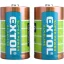 EXTOL ENERGY elem klt. 2 db, alkáli, 1,5V, méret: D (LR20); hosszú étettartam, bliszteren