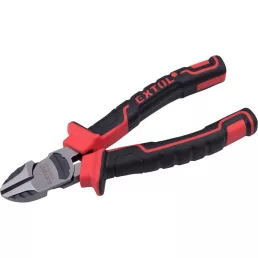   EXTOL PREMIUM oldalcsípő fogó, 160mm, duál vörös/fekete TPR nyél, 20% extra erőkifejtés, akasztós szerszámtartó