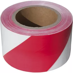   EXTOL CRAFT jelölő szalag, piros-fehér; 75mm×250m, polietilén (kordonszalag)