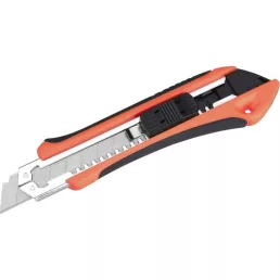   EXTOL PREMIUM tapétavágó kés, 18mm fémház, öntöltős gum. 3 pengével, tripla vágóéllel, csavaros rögzítővel, pótpenge: 9123A, 885