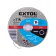   EXTOL PREMIUM vágókorong 10 db, acélhoz/inoxhoz, kék; 115×1×22,2mm, max 13300 ford/perc, fémdobozban