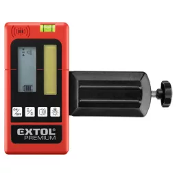   EXTOL PREMIUM lézeres vevő/detektor/jelfogó vízszintezőhöz, PIROS és ZÖLD, 50m