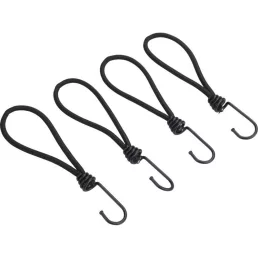   EXTOL PREMIUM leszorító gumipók klt. 4 db, 18 cm × 6 mm, kampóval, erős Latex gumi, takaróponyva rögzítéséhez