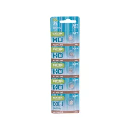   EXTOL ENERGY gombelem klt. 5 db, alkáli, 1,5V, méret: (LR41); hosszú étettartam, bliszteren