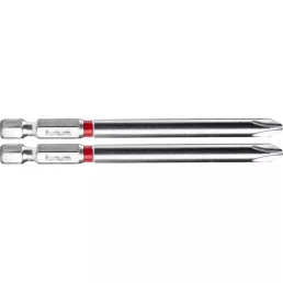   FORTUM behajtóhegy PH, 2 db, S2 acél; PH 2×90mm, bliszteren