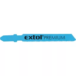   EXTOL PREMIUM dekopírlap fémre, 5db, Bosch befogás, HSS; 51×8×1,5mm, 1,2mm fogtáv, mart, hullámosított fogak, egyenes vágás, acé