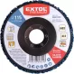   EXTOL PREMIUM csiszolókorong sarokcsiszolóhoz (négertárcsa), 115mm, 14 mm vastagság, üvegszálas hátlap, nylon és szilícium-kar