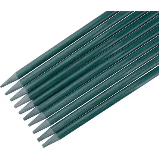 EXTOL CRAFT futtató karó üvegszálas, 10 db, zöld, 120cm × 7,9mm, kör keresztmetszetű